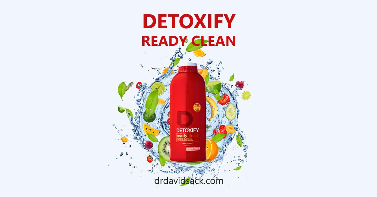 Detoxify Ready Clean Herbal Cleanse Tropical Fruit Flavor 16 Oz (2 Pack)